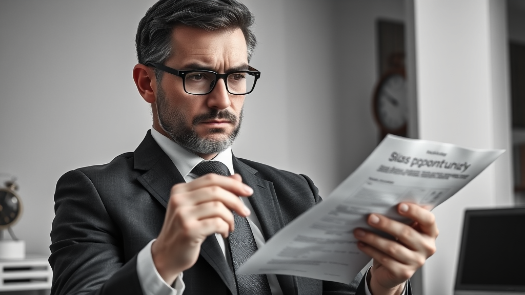 B2B cold calling mistake analysis reflective businessperson notes office