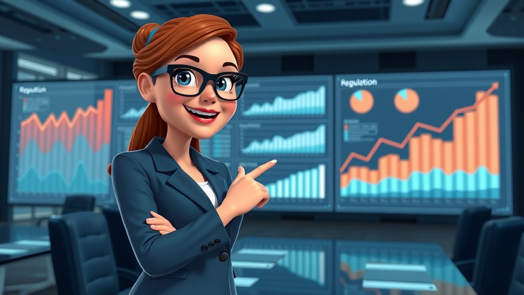 Measuring corporate reputation marketing effectiveness, business analyst presenting growth charts