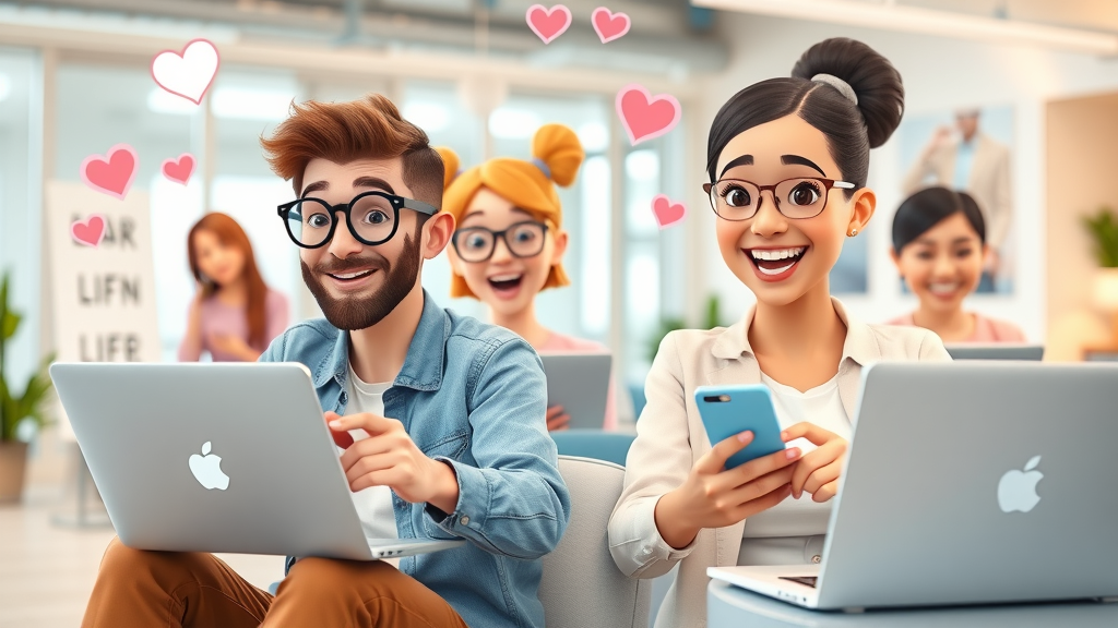 corporate reputation marketing professionals posting and interacting on social media platforms