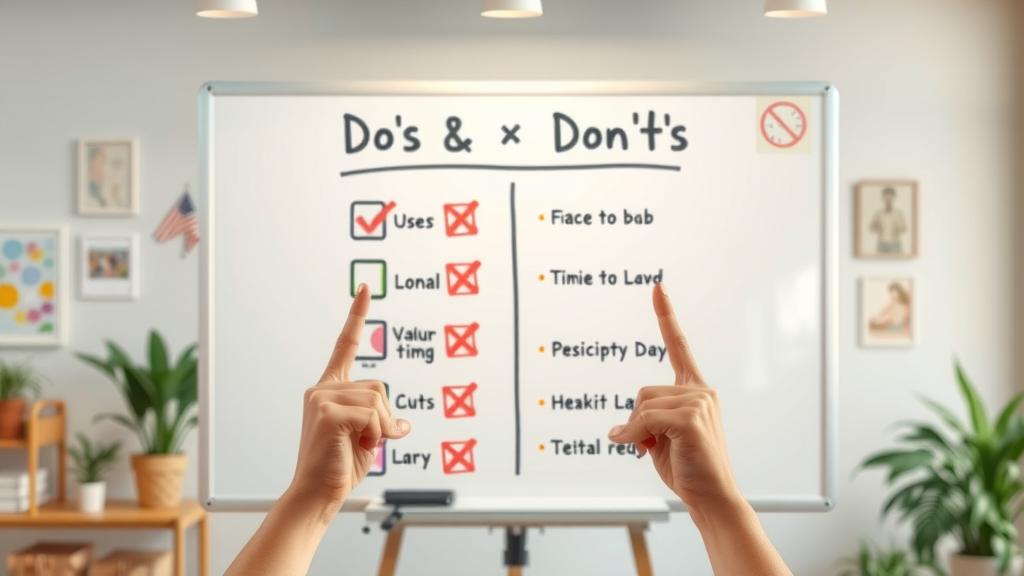 infographic checklist of dos and don