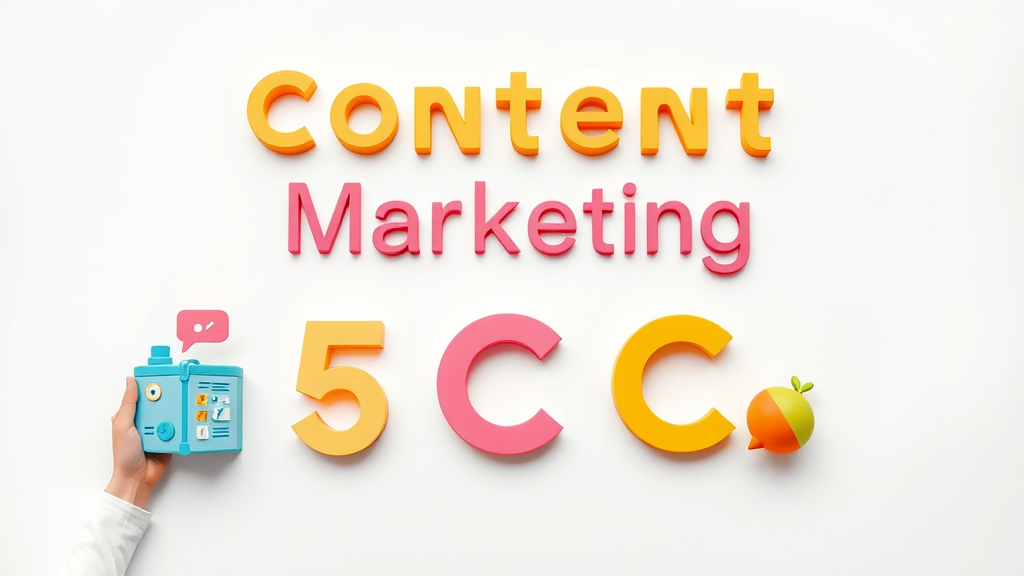 colorful icons depicting 5 C