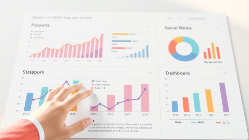 social media report - digital reporting template with interactive social media dashboards and metrics