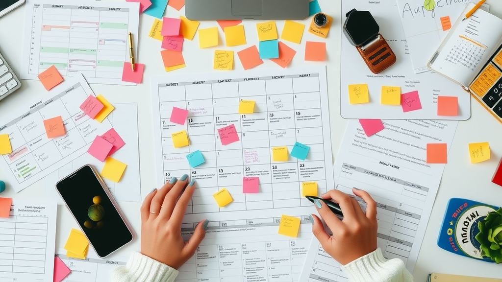 marketing calendar showing planned effective content marketing strategy