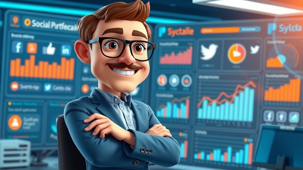 social media dashboard for B2B sales lead gen and management