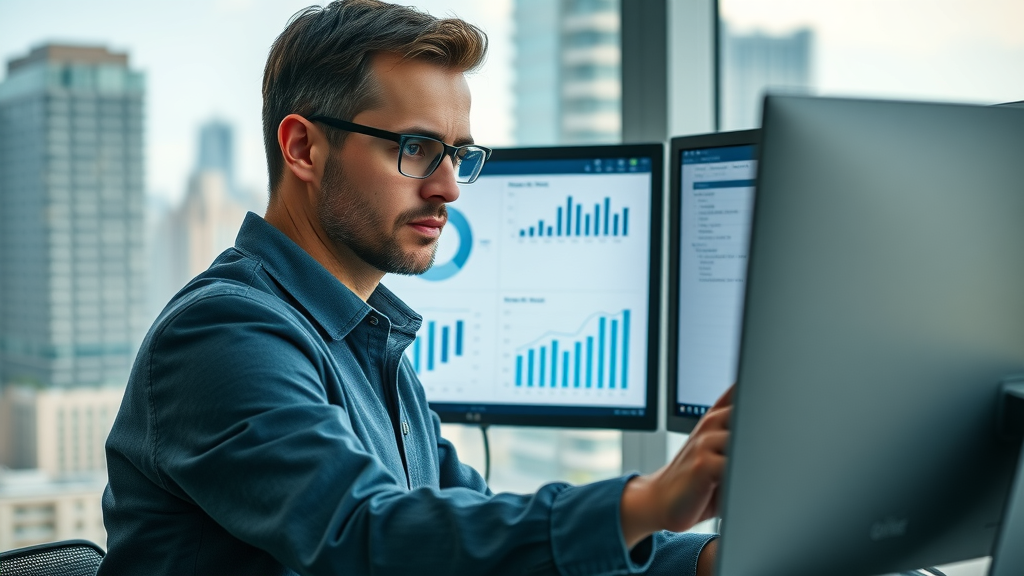 marketing professional analyzing audience segmentation for content distribution channels