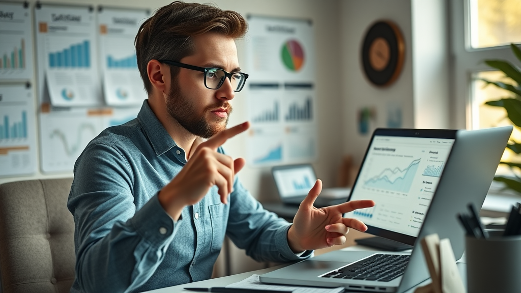 SEO content strategist reviewing user personas and SEO data for content optimization