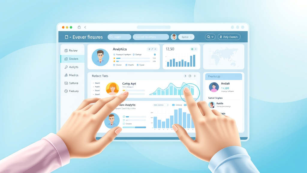 software dashboard highlighting review analytics, ratings, and alerts for reputation management