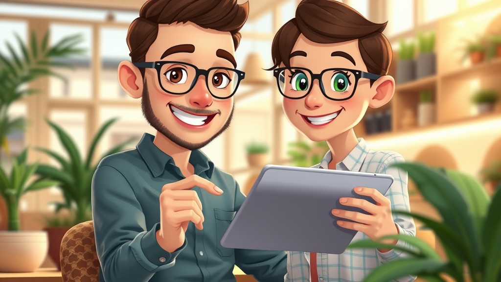 inbound marketer creating engaging content on tablet