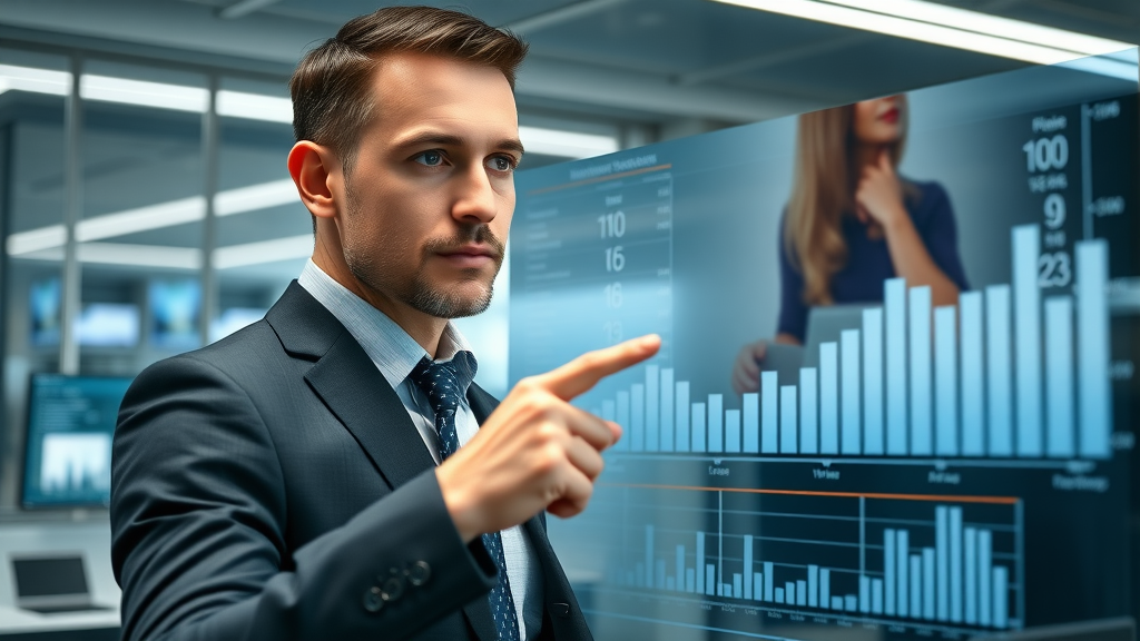 Marketer reviewing B2B funnel stage metrics and analytics