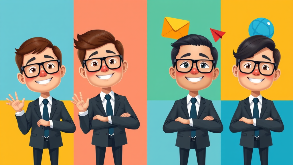 4 Types of B2B Marketing - Product, Service, Solution, Account - Illustrated Avatars