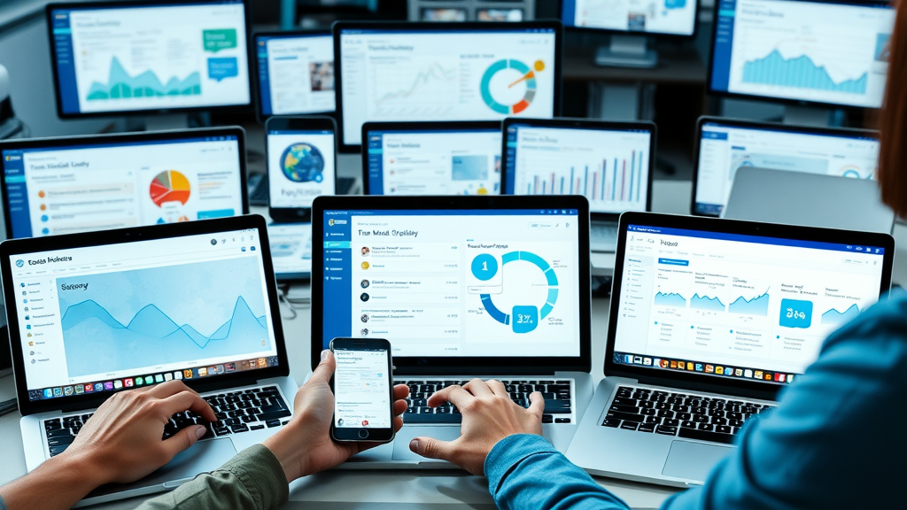 b2b social media strategies management tools scheduling analytics dashboards