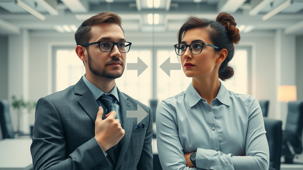 comparison of inbound lead vs outbound lead generation and their effect on b2b sales growth, office backdrop