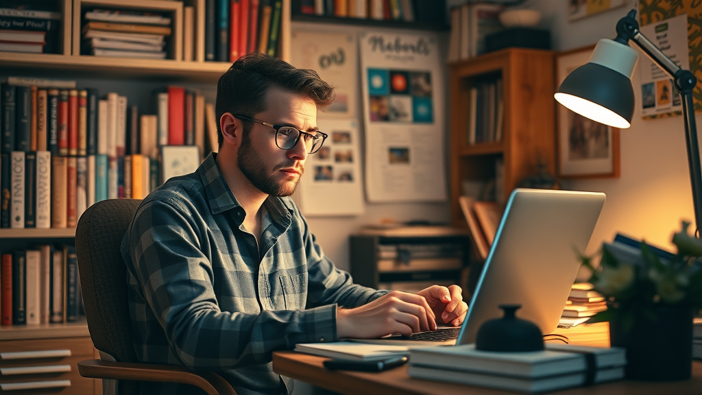 creative marketer designing blog content, content marketing in digital strategy, digital content drafts workspace