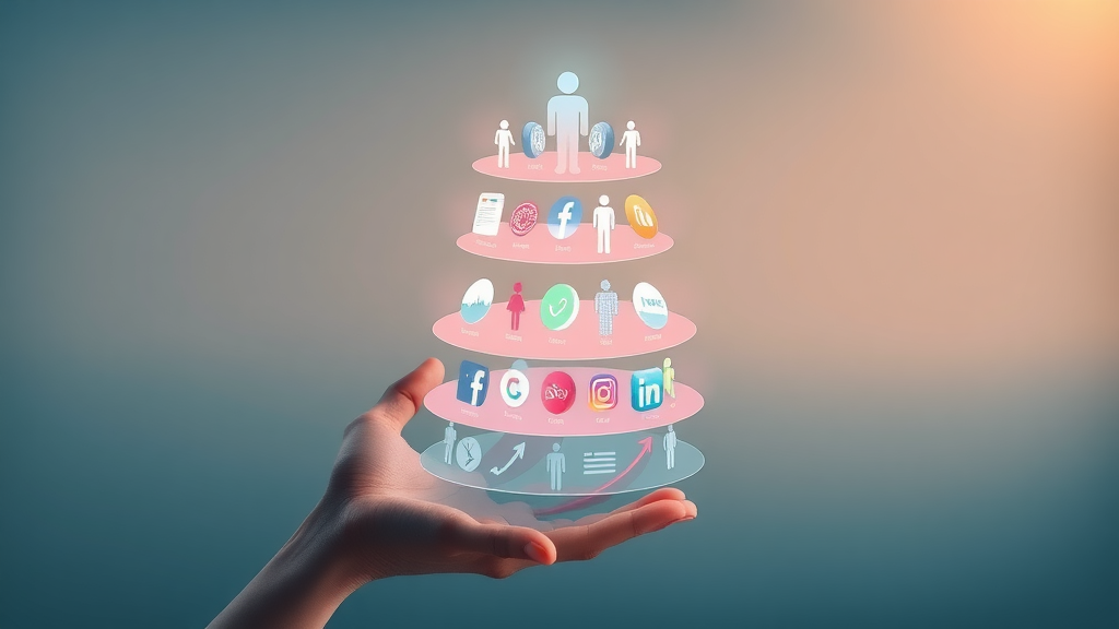 social media analytics - layered diagram visualizing seven stages of analytics from data collection to reporting