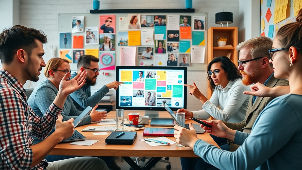 b2b social media strategies creative team making impactful social media posts