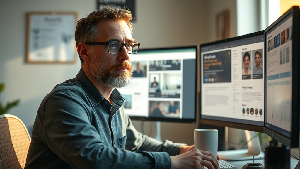 creative copywriter reviewing website wireframes to infuse B2B brand voice