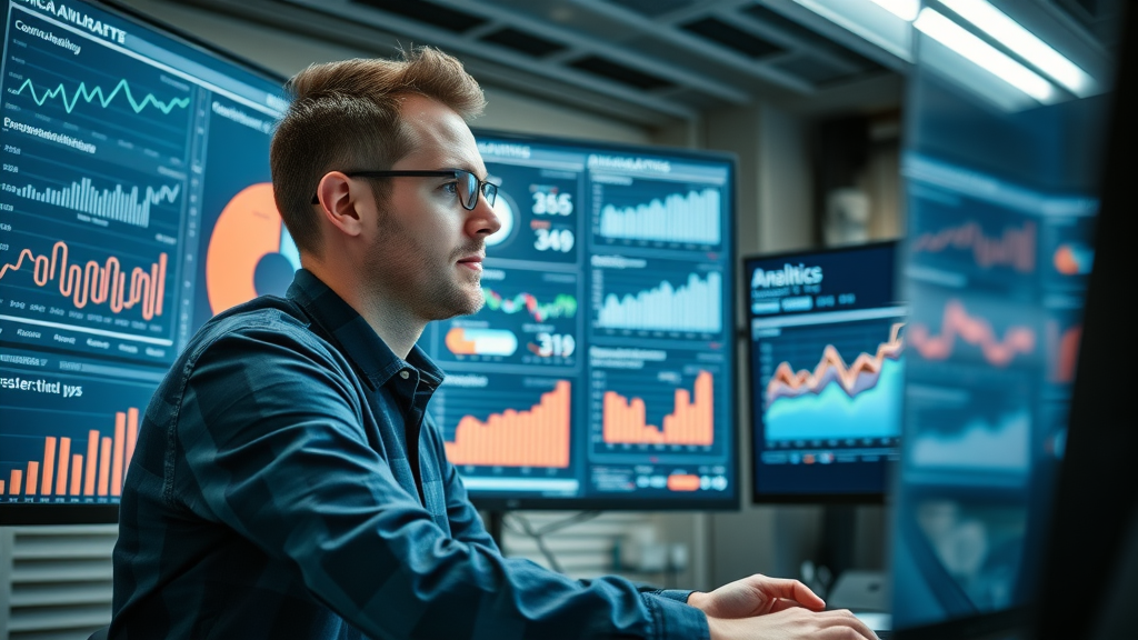Content marketing strategy analytics dashboard showing detailed digital KPIs for measuring performance