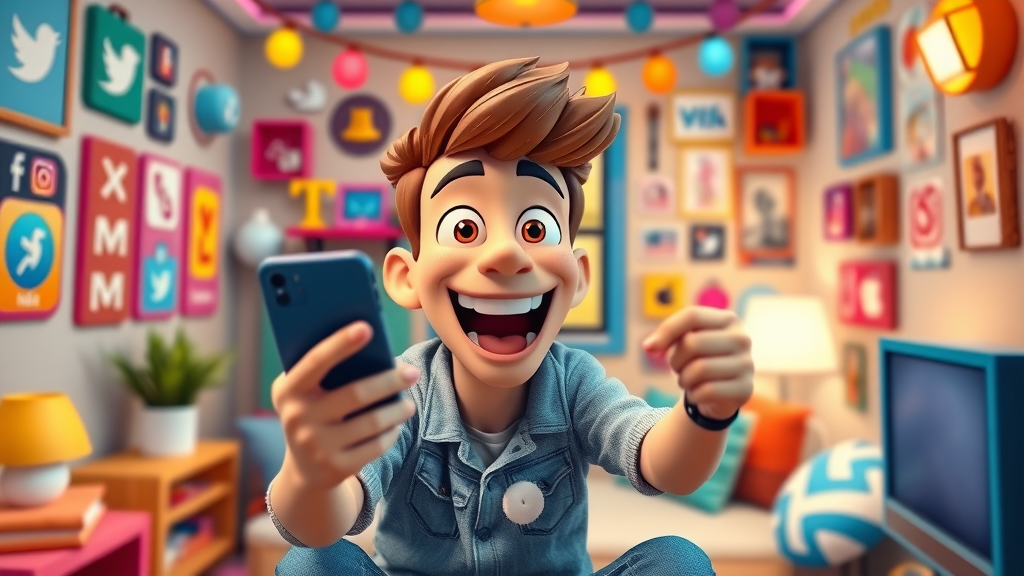 Energetic influencer using top content creation tips for viral social media content