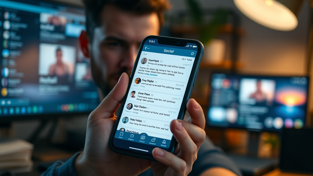 Smartphone with social listening app for active media monitoring, social listening in social media strategy