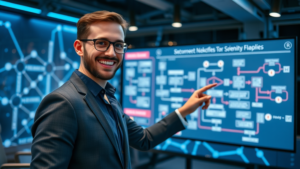 Lead Management with B2B Marketing Automation - Consultant explaining lead management workflow