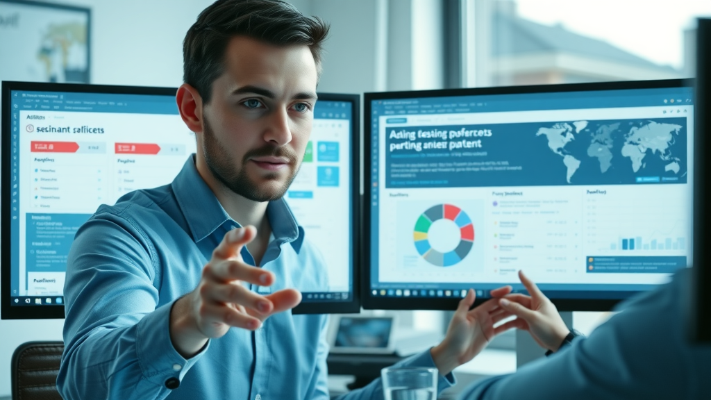 Side-by-side display of top B2B lead generation platforms, comparing features and user interfaces.