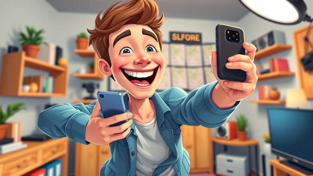 Content creator recording a social story to boost audience engagement